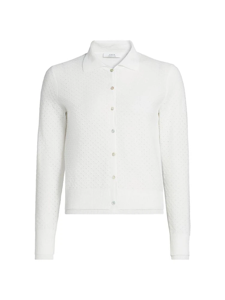 Double Layer Mesh Cardigan