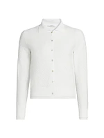 Double Layer Mesh Cardigan