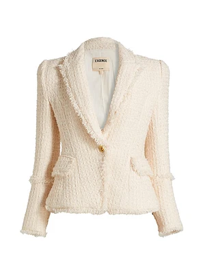Kaisley Tweed Single-Breasted Blazer