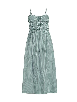 Marianne Cotton A-Line Midi-Dress