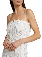 Fleurella Guipure Lace Midi-Dress