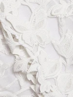 Fleurella Guipure Lace Midi-Dress