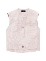 Tweed Patch Pocket Vest