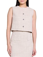 Tweed Patch Pocket Vest