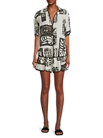 Florä Salina Jondli Print Short-Sleeve Shirt