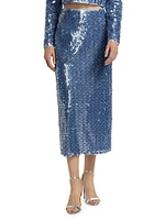Leilani Sequined Midi-Skirt