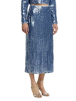Leilani Sequined Midi-Skirt