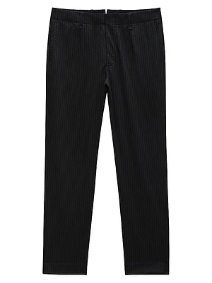 Lennox Pinstripe Wool Trousers