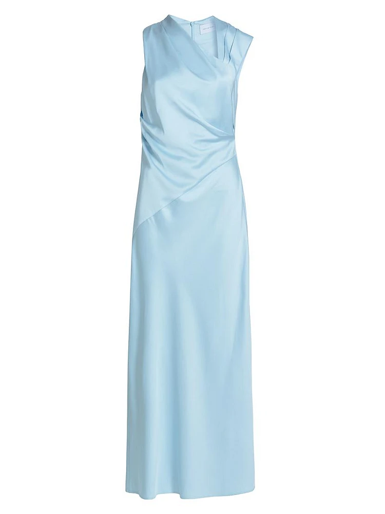 Becca Asymmetric Sleeveless Maxi Dress