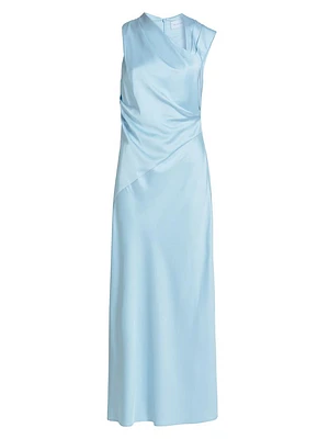 Becca Asymmetric Sleeveless Maxi Dress