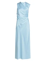 Becca Asymmetric Sleeveless Maxi Dress