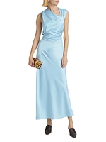 Becca Asymmetric Sleeveless Maxi Dress