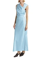 Becca Asymmetric Sleeveless Maxi Dress