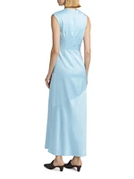 Becca Asymmetric Sleeveless Maxi Dress