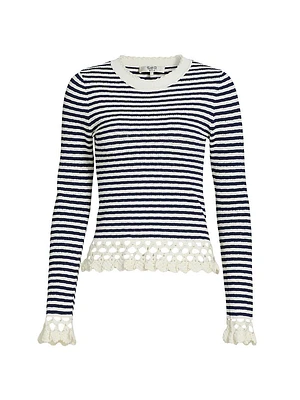 Addy Striped Knit Top