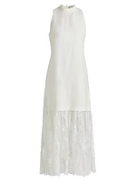 Marja Embroidery Mesh Tank Dress