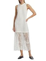 Marja Embroidery Mesh Tank Dress