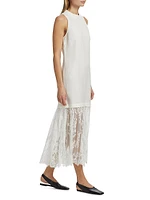 Marja Embroidery Mesh Tank Dress