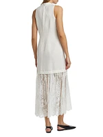 Marja Embroidery Mesh Tank Dress