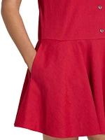 Sleeveless A-Line Mini Dress