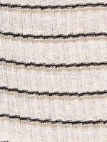 Striped Linen-Blend Crop Cardigan