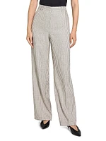 Linen-Blend High-Rise Trousers