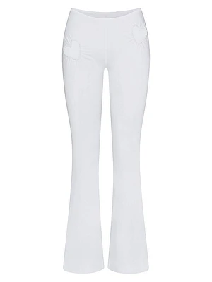 Cotton Jersey Heart Leggings