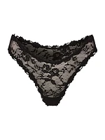 Stretch Lace Dipped Thong