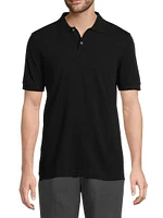 Cotton Piqué Short-Sleeve Polo Shirt