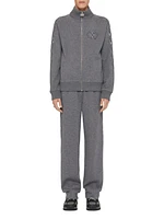 Tracksuit Jacket Fleece and Sequins