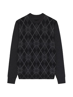 Sweater Monogram 72 Argyle Wool