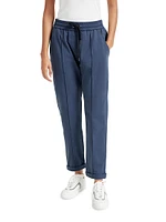 Stretch Cotton Lightweight French Terry Track Trousers