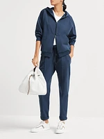 Stretch Cotton Lightweight French Terry Track Trousers