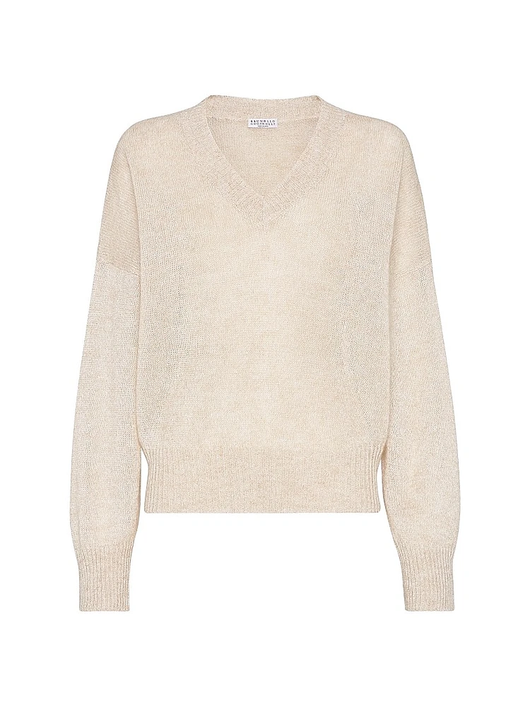 Sparkling Mohair and Wool Sweater