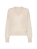 Sparkling Mohair and Wool Sweater