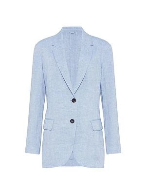 Linen Sparkling Canvas Blazer