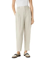 Linen Sparkling Canvas Slouchy Trousers