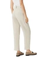 Linen Sparkling Canvas Slouchy Trousers