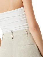 Linen Sparkling Canvas Slouchy Trousers