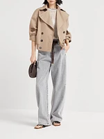Linen Dazzling Ribbed Net Sweater