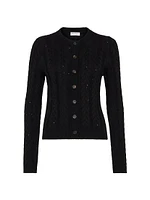 Cotton Dazzling Double Cable Cardigan