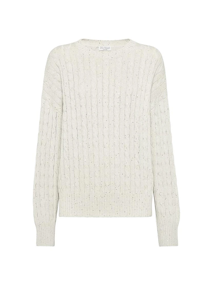 Cotton Dazzling Cables Sweater