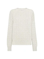 Cotton Dazzling Cables Sweater