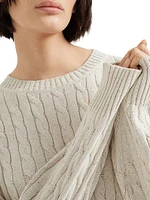Cotton Dazzling Cables Sweater
