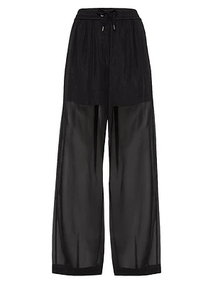 Cotton Organza Track Trousers