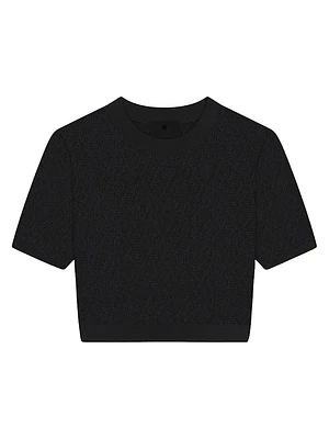 Cropped Sweater Monogram 72 Jacquard