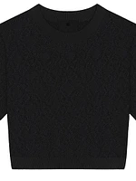 Cropped Sweater Monogram 72 Jacquard