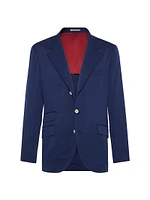 Délavé Silk Twill Deconstructed Cavallo Blazer