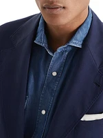 Délavé Silk Twill Deconstructed Cavallo Blazer