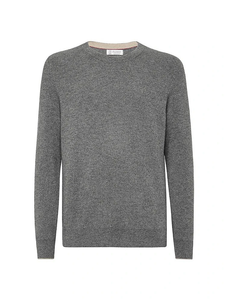Cashmere English Rib Sweater